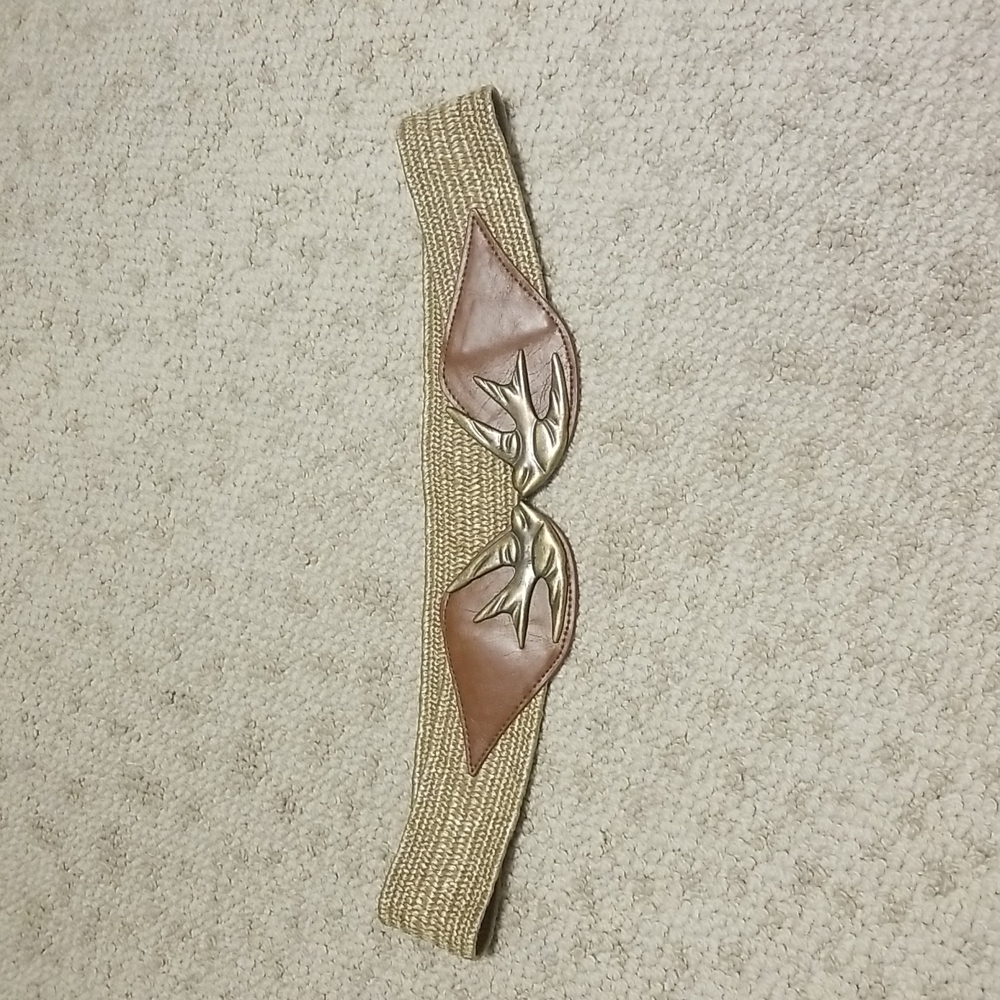 Bird Swallow Clasp Belt Elastic Waist